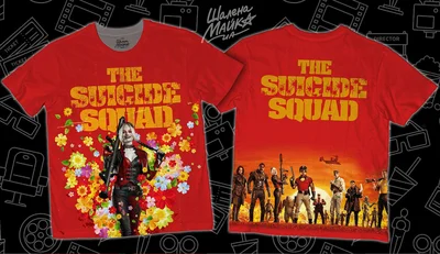 Футболки с полной запечаткой: отряд самоубийц - Харли Квинн